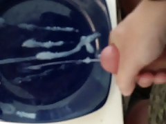Big Cumshot on a Plate