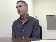 Hairy cock Czech amateur takes a facial after anal