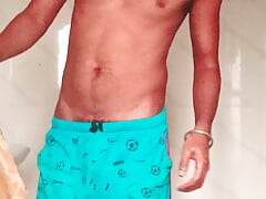 Kolkata Bengali Boy alone sex in Bathroom
