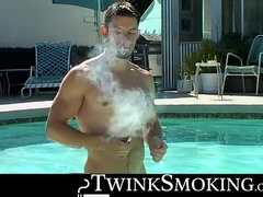 Young Ethan got cock in his ass and mouth for a hardcore spit roasted in a fourway sm