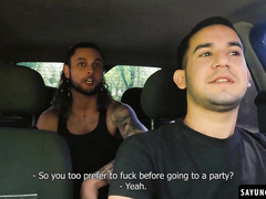 Leo Blue fucks his passenger Alexander Garcia before partying