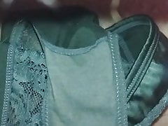 Welsh mate's wife's panties getting a nice load