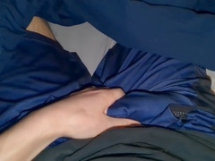 Gay horny, erection, dick rubbing