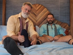 2 Fur covered Daddys in couch afterwork - Seattle gets bred