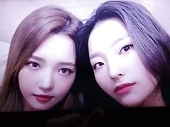Fromis 9 - Jisun and Saerom - cum tribute 1