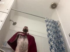 Very Hairy Skinny Uncut White Guy Before And After The Shower