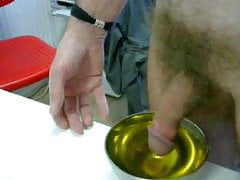 he plays with his piss