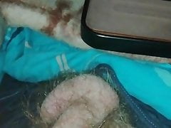 Masturbating