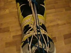 Tied biker is immobilized