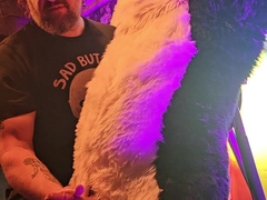 Blinded Canine edged by Father Grizzly until he spunks