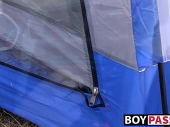 Jason and Tanner have a blowjob and anal play camping trip