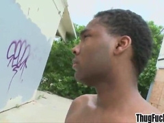 Smoothly-Shaven milky cocked blown by dark-hued thug