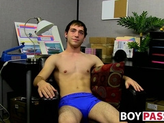 Kevin Grover wanking his meat before busting a nut in a solo