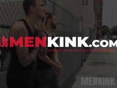 Jett Jax gets captured by two horny dudes who want to see him in BDSM