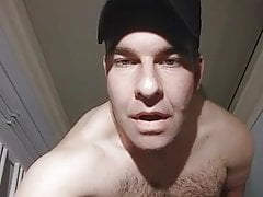 Hairy daddy pulls out his cock