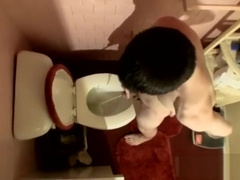 Gay men video piss cum lab Unloading In The Toilet Bowl