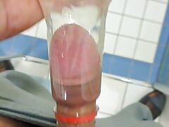 xTreme Bottle fucking with cum in water