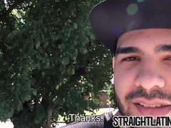 First time gay banging for macho Latino straighty