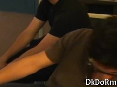 Watch Bum Boink and his man take turns licking and sucking on each other's asses