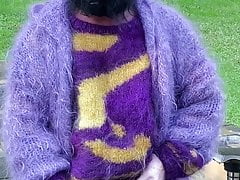 Purple Mohair On The Deck