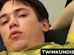 TwinkUndie.com - Sexy twink Kyle Valasek's undie wank and hot cum splash