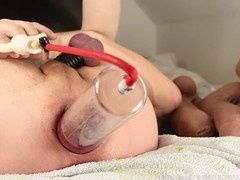 Penis pumping, extreme insertion, extreme gape