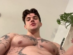 Athletic, jerking off, gay dominant