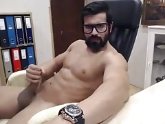 Muscles-big cock-beard. Perfect