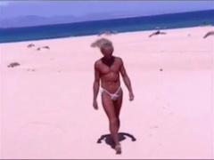 Beach Striptease: Tanned Hunk Bares All9999