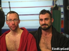 Spex domination & submission slave held and used as punchbag