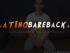 Adorable Latino Rick takes off his undies and tugs his massive boner