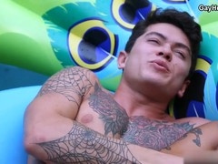 Clark Davis and Ricky Roman in an intense gay encounter