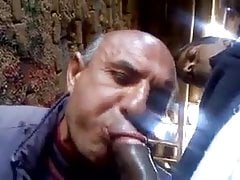 Man suck in the street