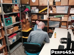 Perps4Sale.com - Skinny thief twink offers hunk cop a sloppy blowjob