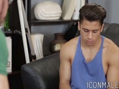 Max Sargent dominates sexy hunk Armond Rizzo in intense anal encounter