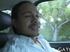 Hot dude and a massive rod get it on in steamy action