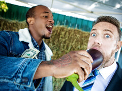 Classy men turn yard sale into crazy anal gay orgy