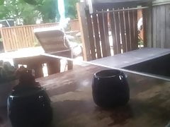 Morning Stretching For My Cock On Rainy Day