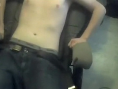 Long Haired Twink Wank And Cum