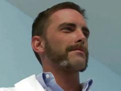 Doctor visit leads to gay group sex and cum loads