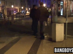 Big daddy pays cash for sex for a cute twink on the streets