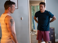 Next door neighbors go creamy in their first gay play