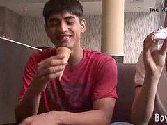 Tube steak strikes the popsicle cone