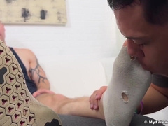 MY HOMIES SOLES - Jock Bax trades foot worship for teaching with Dan Edwards (Fetish Fatale)
