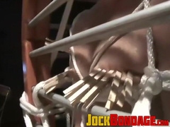 Sexy handsome Chet Walker cries for mercy as his nipples are sore from nipple play