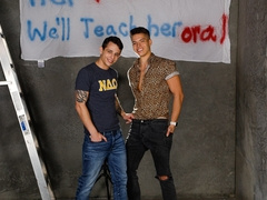 Steamy lads consume their love for the cock in a mutual gay play