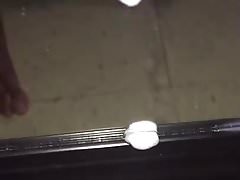 Part 2 My Cum dripping down mirror
