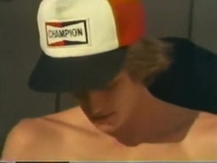 Vintage Gorgeous Lean Blond Twink Shoots a Creamy SEMEN Load