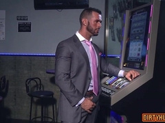 Watch this hot muscle ass fuck and take a cumshot in this wild anal orgy!