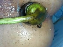 Eggplant inside hole me
